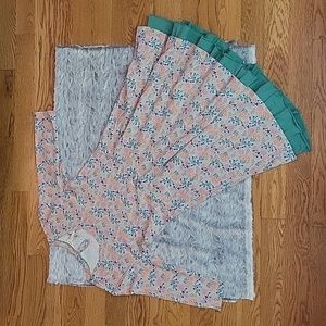 Matilda Jane with Joanna Gaines Grey/Pink Floral Dress, Women's L, NWT!